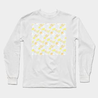 Minimalist Flower Pattern Long Sleeve T-Shirt